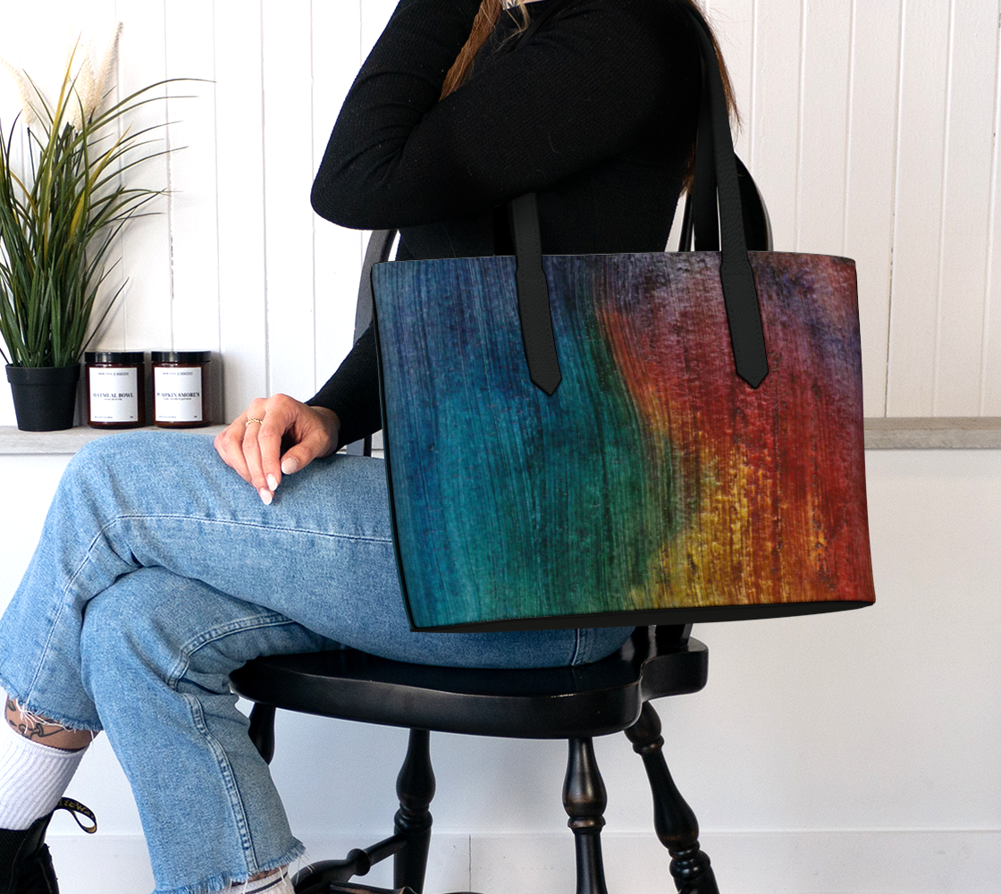 Vegan Leather Bag | Painted