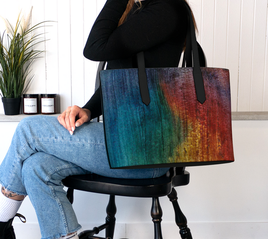 Vegan Leather Bag | Painted