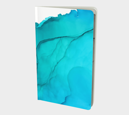 Small | Notebook | Blue Ink Wave