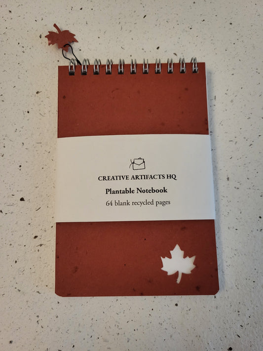 Plantable Reporter Notepad | Maple Leaf
