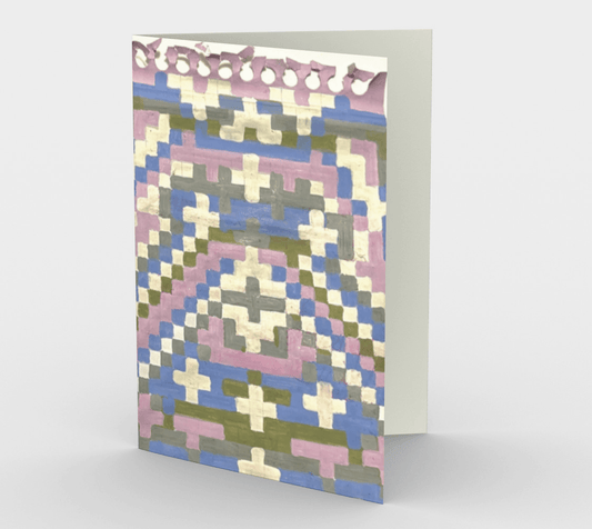 Blank Greeting Card | 5 x 7 | Paint Pattern