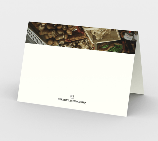 Blank Greeting Card | 5 x 7 | Funghi