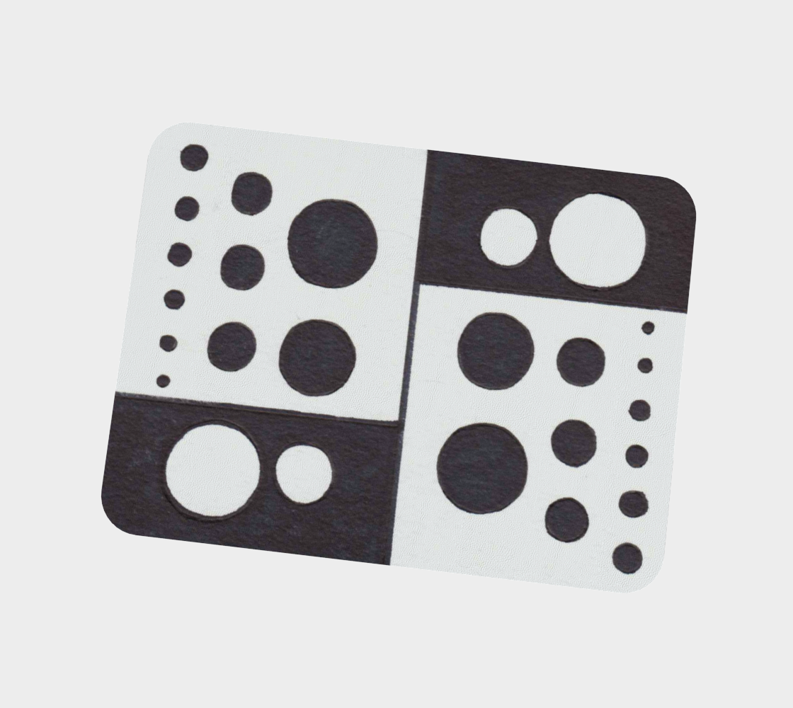 Vegan Leather Placemat | Polka Dotted