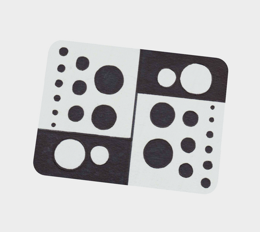 Vegan Leather Placemat | Polka Dotted