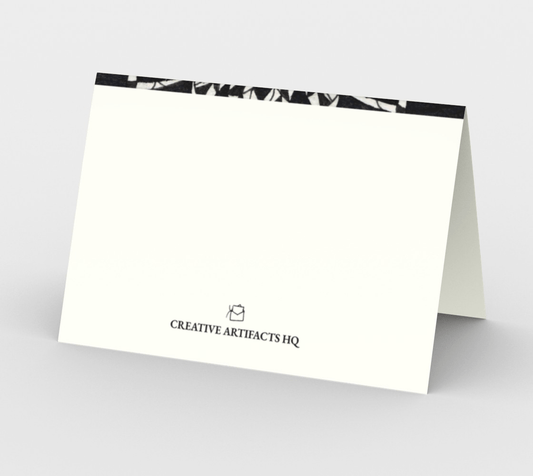 Blank Greeting Card | 5 x 7 | Black Stained Glass