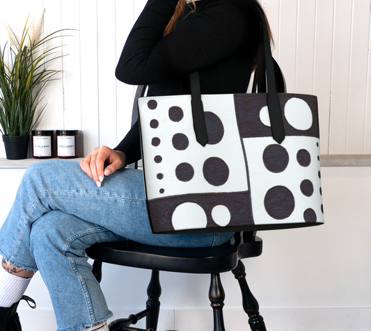 Vegan Leather Bag | Polka Dotted