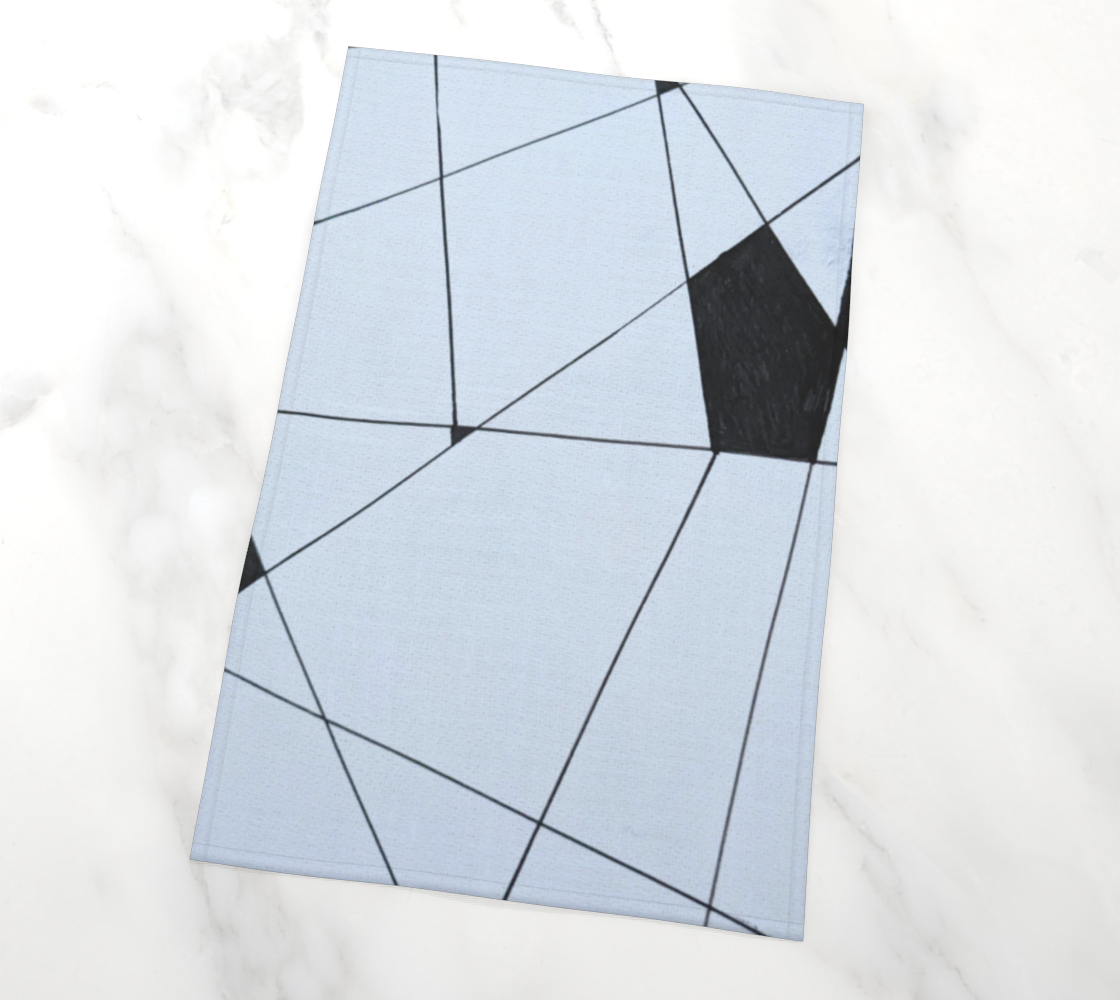 Tea Towel | Black Lines