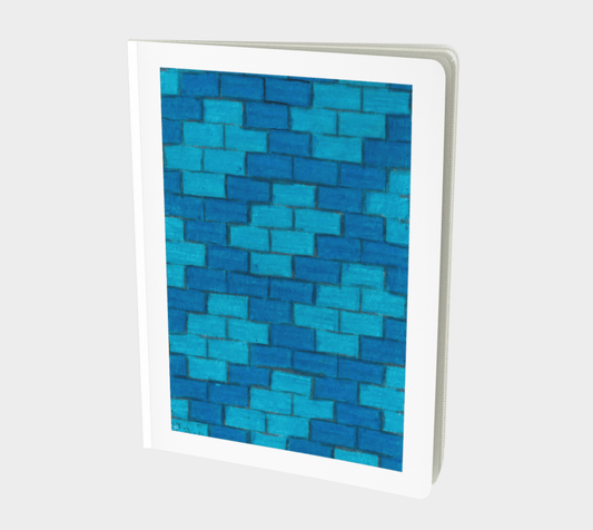 Large | Notebook | Blue Bricks