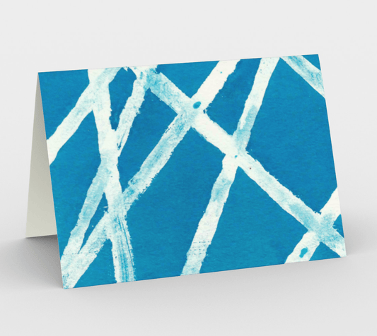 Blank Greeting Card | 5 x 7 | White Lines