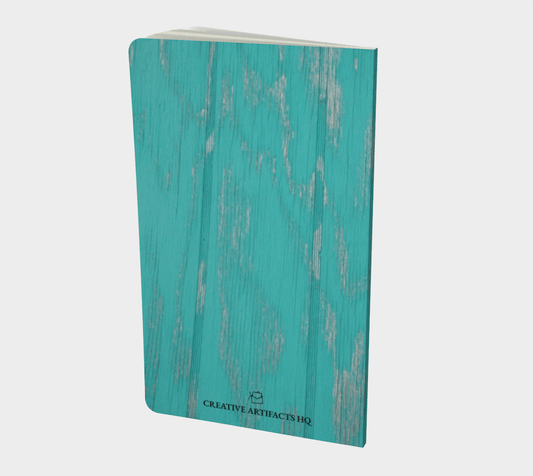 Small | Notebook | Etched in Turquoise Grey