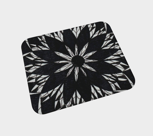 Desk Mat | Black Stained Glass