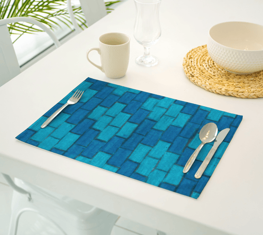 Placemat | Blue Bricks