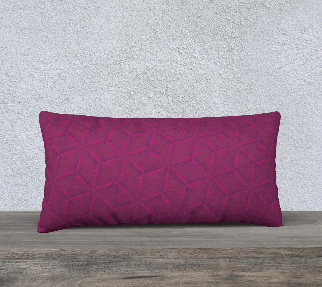 Throw Pillow Cover | 24 x 12 | Edgy