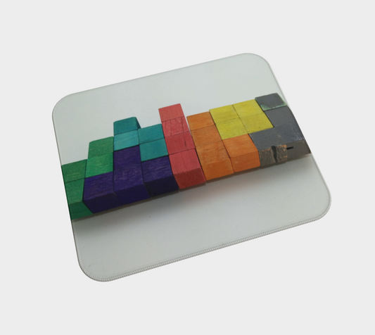 Wooden Cubes | Desk Mat