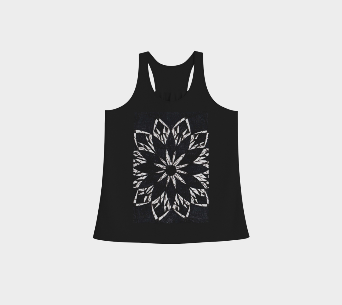Racerback Tank Top | Black Stained glass