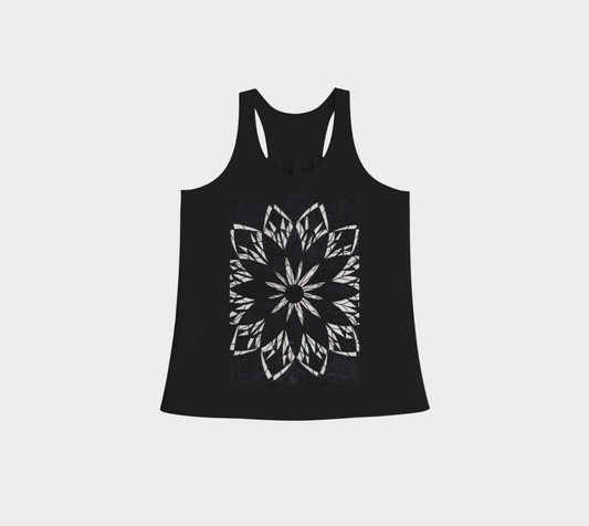 Racerback Tank Top | Black Stained glass