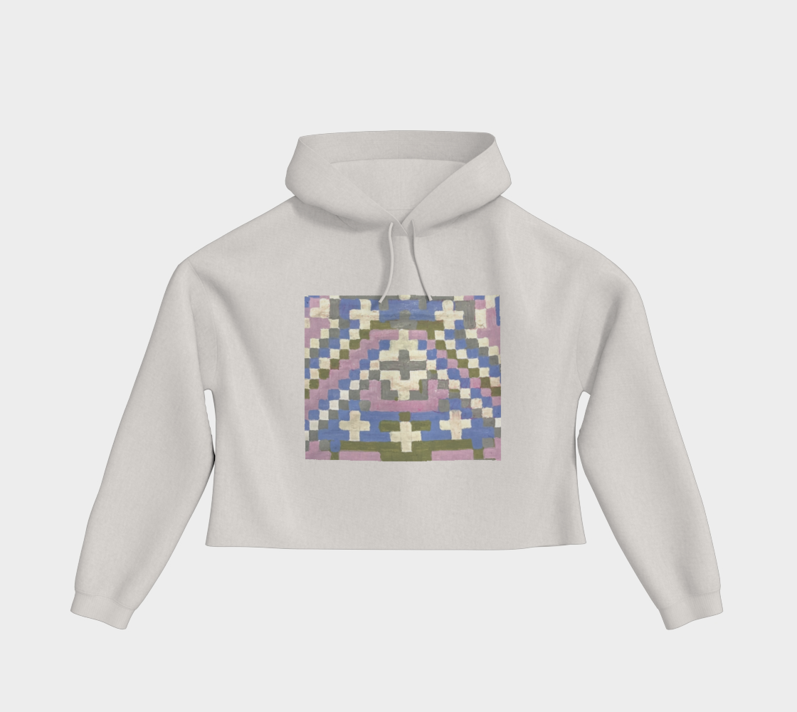 Cropped Hoodie | Painted Mosaic