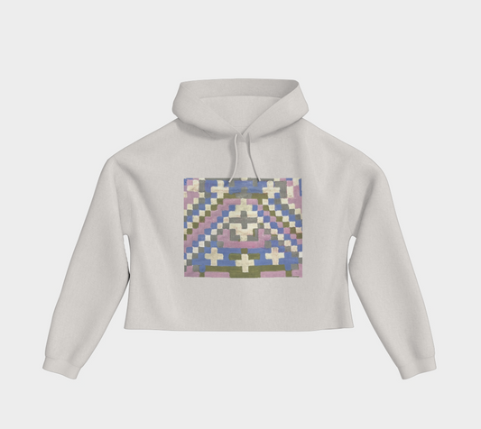 Cropped Hoodie | Painted Mosaic