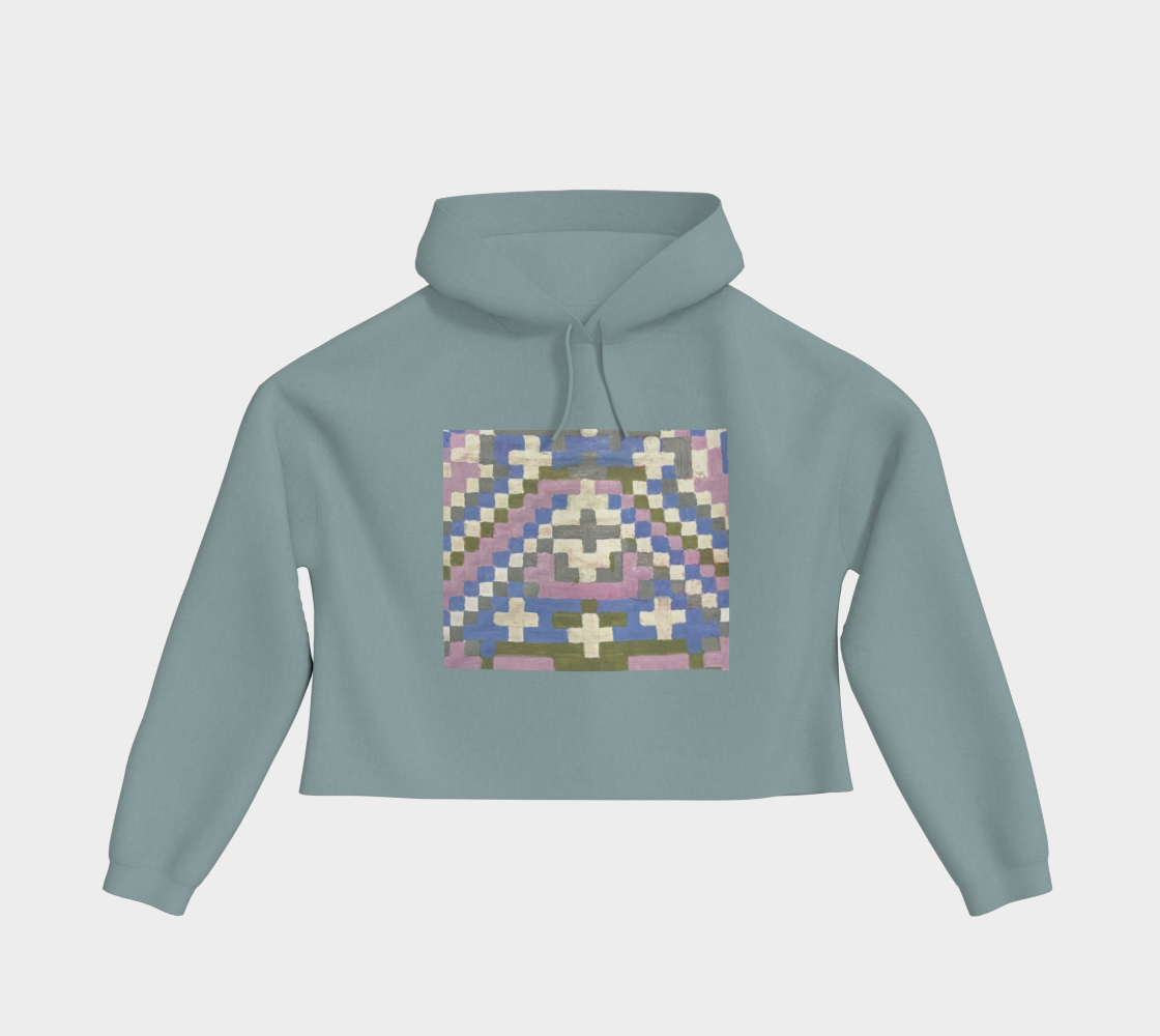 Cropped Hoodie | Painted Mosaic