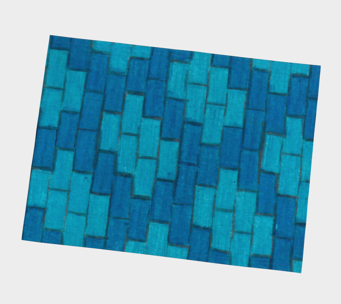 Placemat Blue Bricks