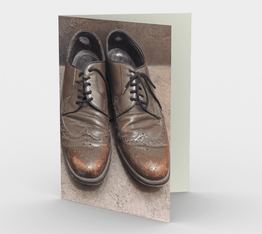 Blank Greeting Card | 5 x 7 | Dress Shoes