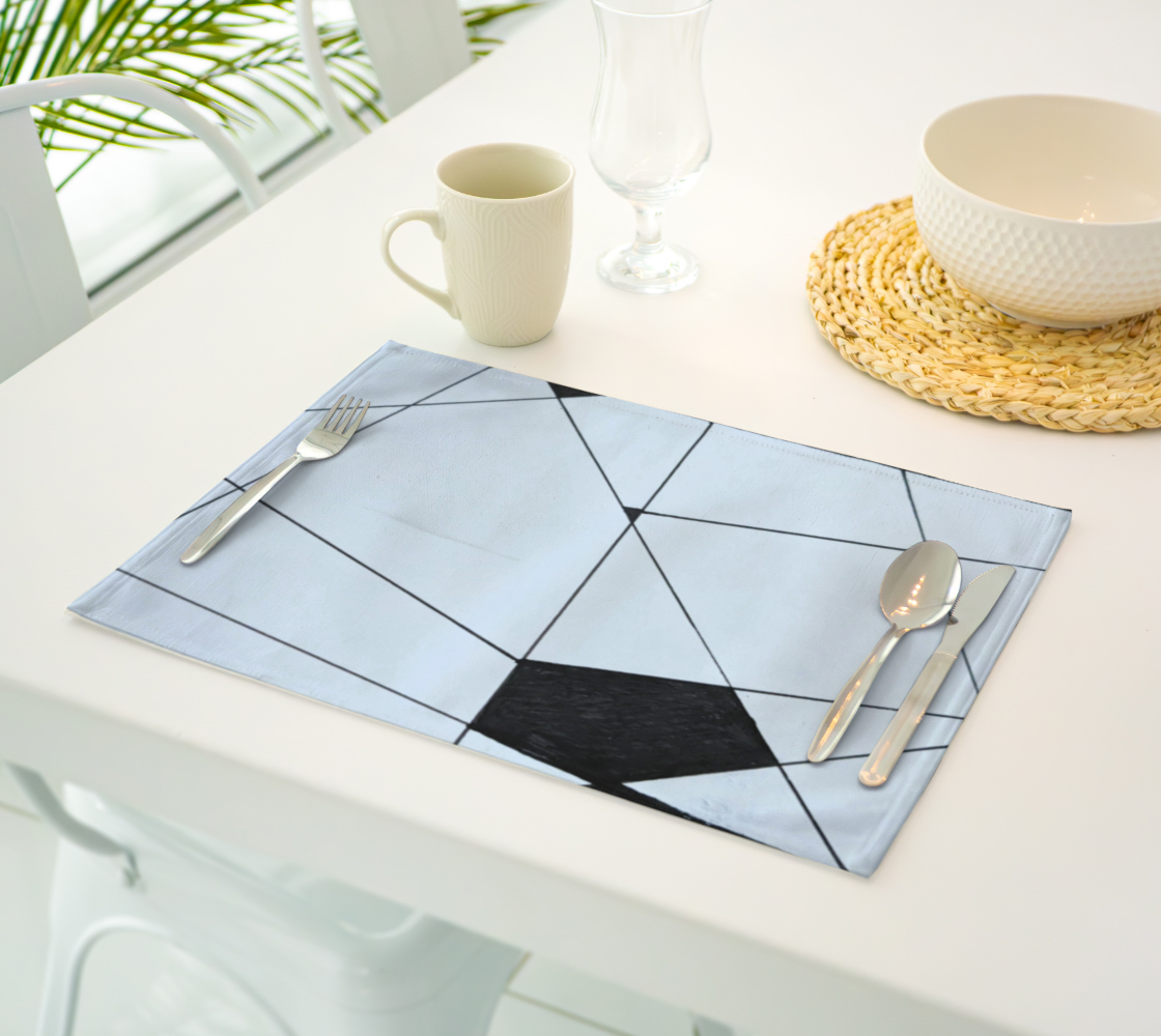 Place Mat | Black Lines