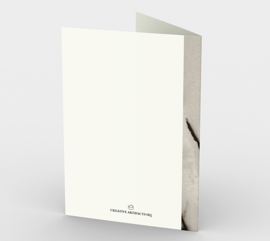 Blank Greeting Card | 5 x 7 | Snowshoes