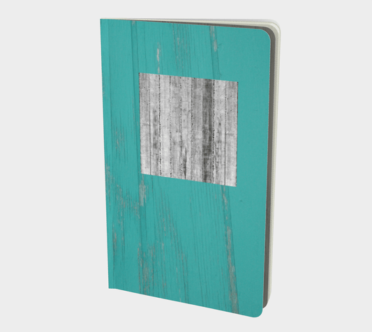 Small | Notebook | Etched in Turquoise Grey