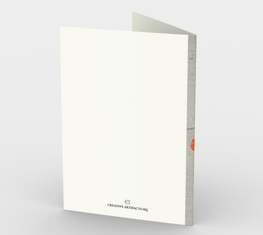Blank Greeting Card | 5 x 7 | Peripheral Poppies
