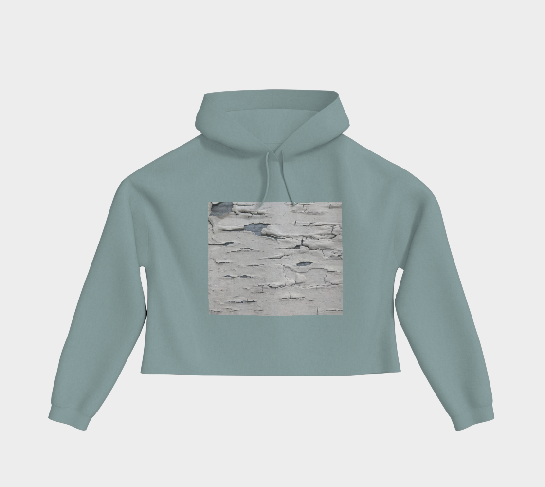 Cropped Hoodie | Peeling Paint