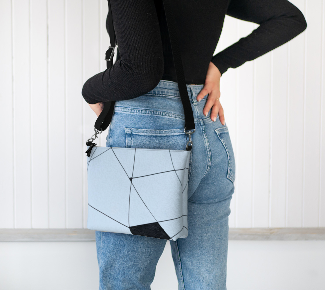 Vegan Leather Crossbody | Line Work