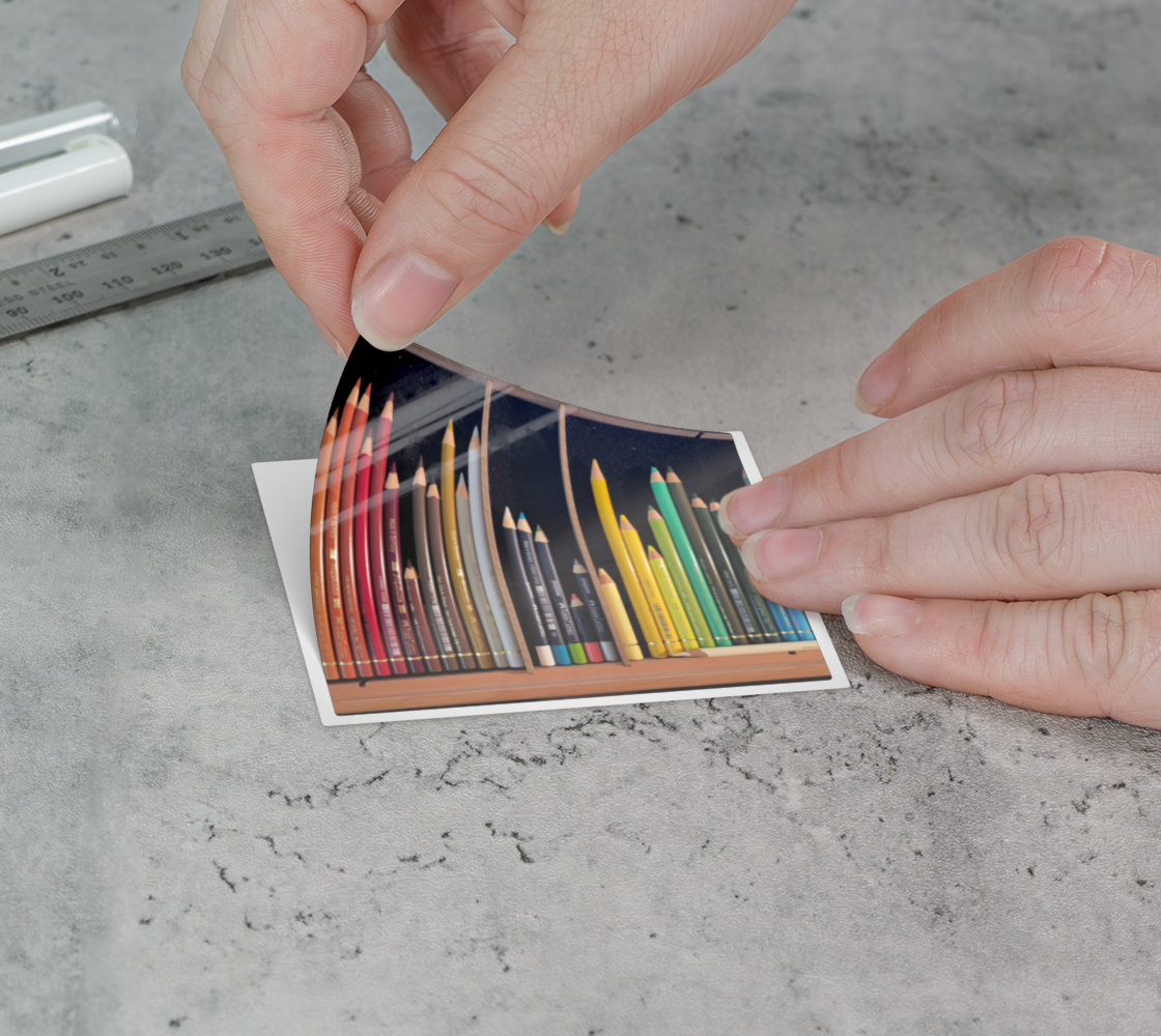 Sticker | 3 x 3  | Coloured Pencils