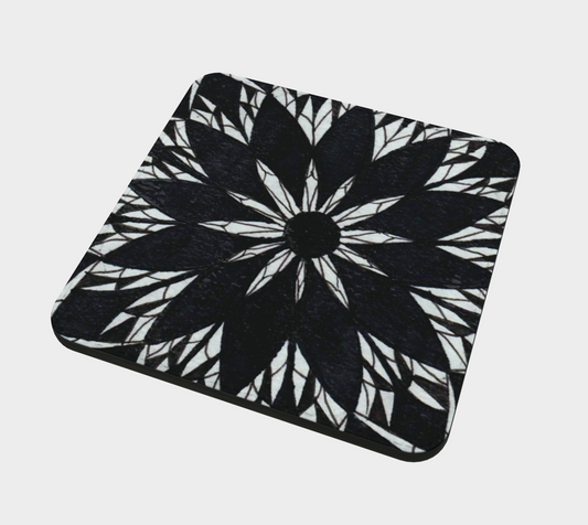 Coasters | Black Stained Glass