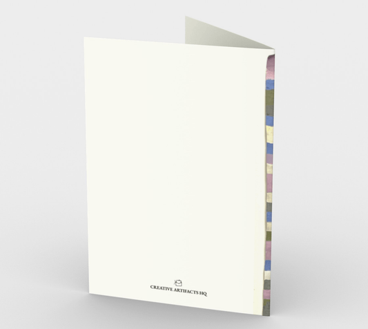 Blank Greeting Card | 5 x 7 | Paint Pattern