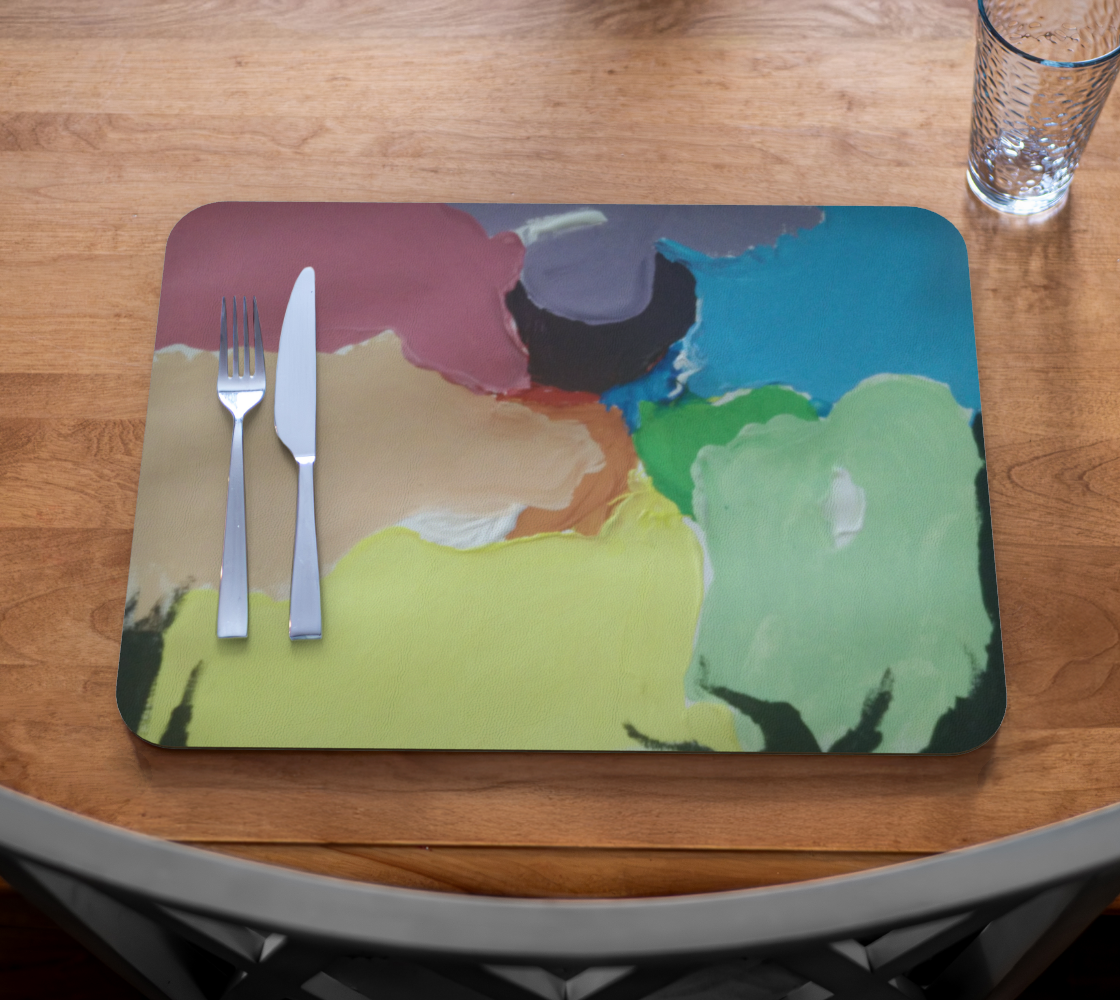 Gouache Vegan Leather Placemat