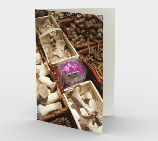 Blank Greeting Card | 5 x 7 | Market Funghi