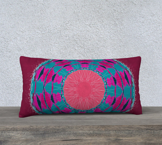 Throw Pillow Cover | 24 x 12 | Kaleidoscope