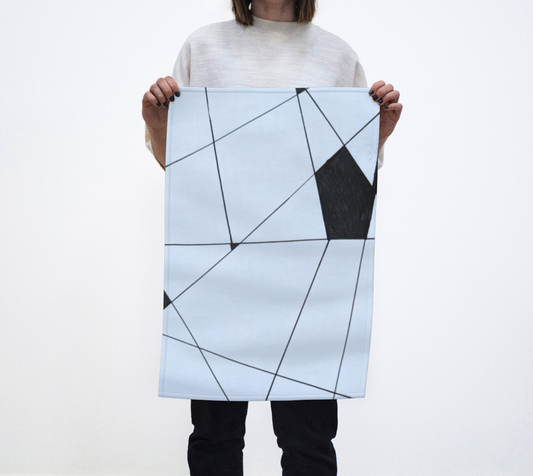 Tea Towel | Black Lines