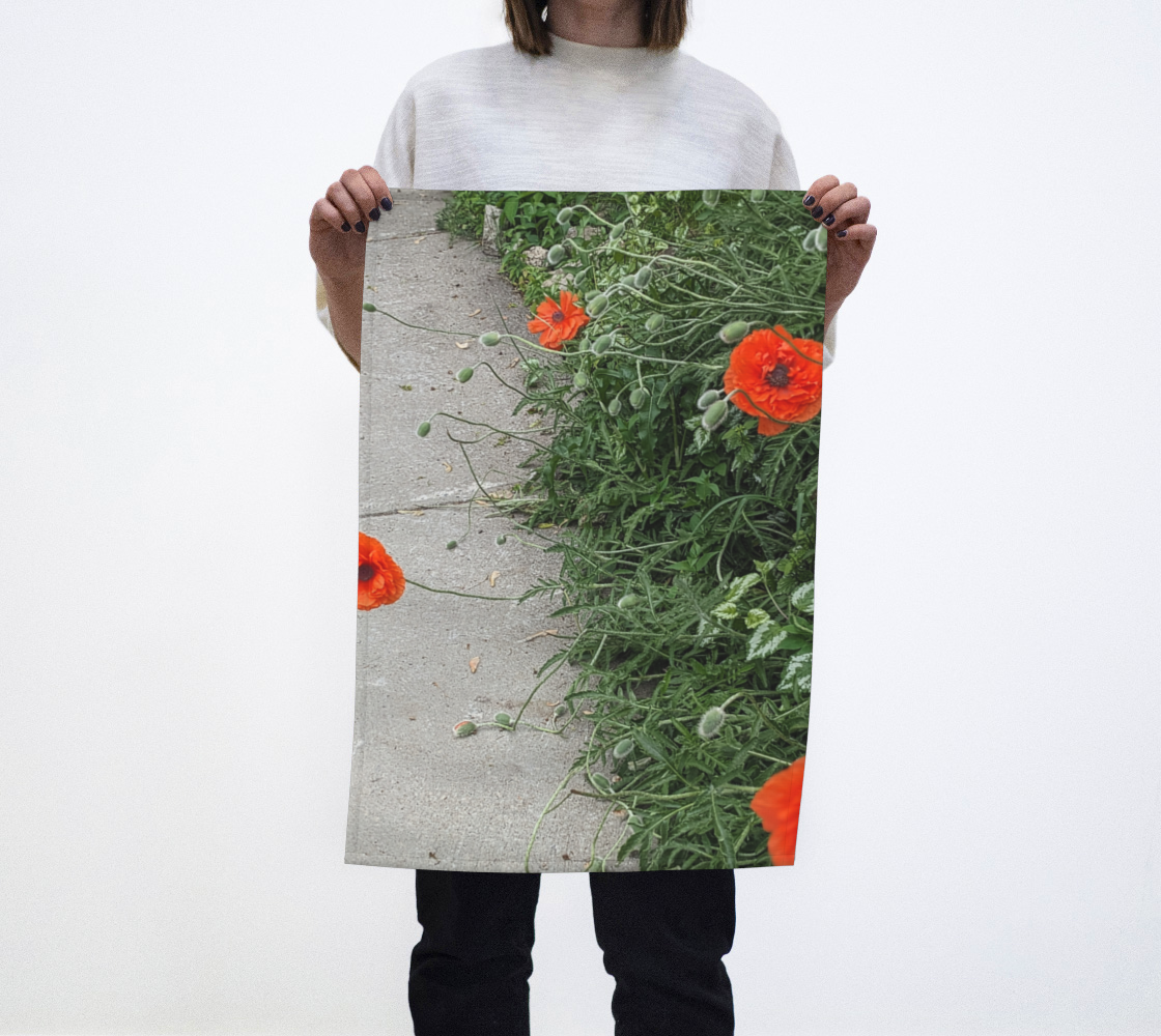 Tea Towel | Peripheral Poppies