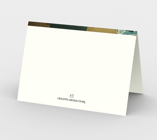 Blank Greeting Card | 5 x 7 | Hand-Stamped & Painted