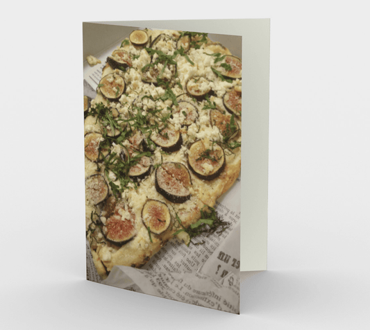 Blank Greeting Card | 5 x 7 | Fig Pizza