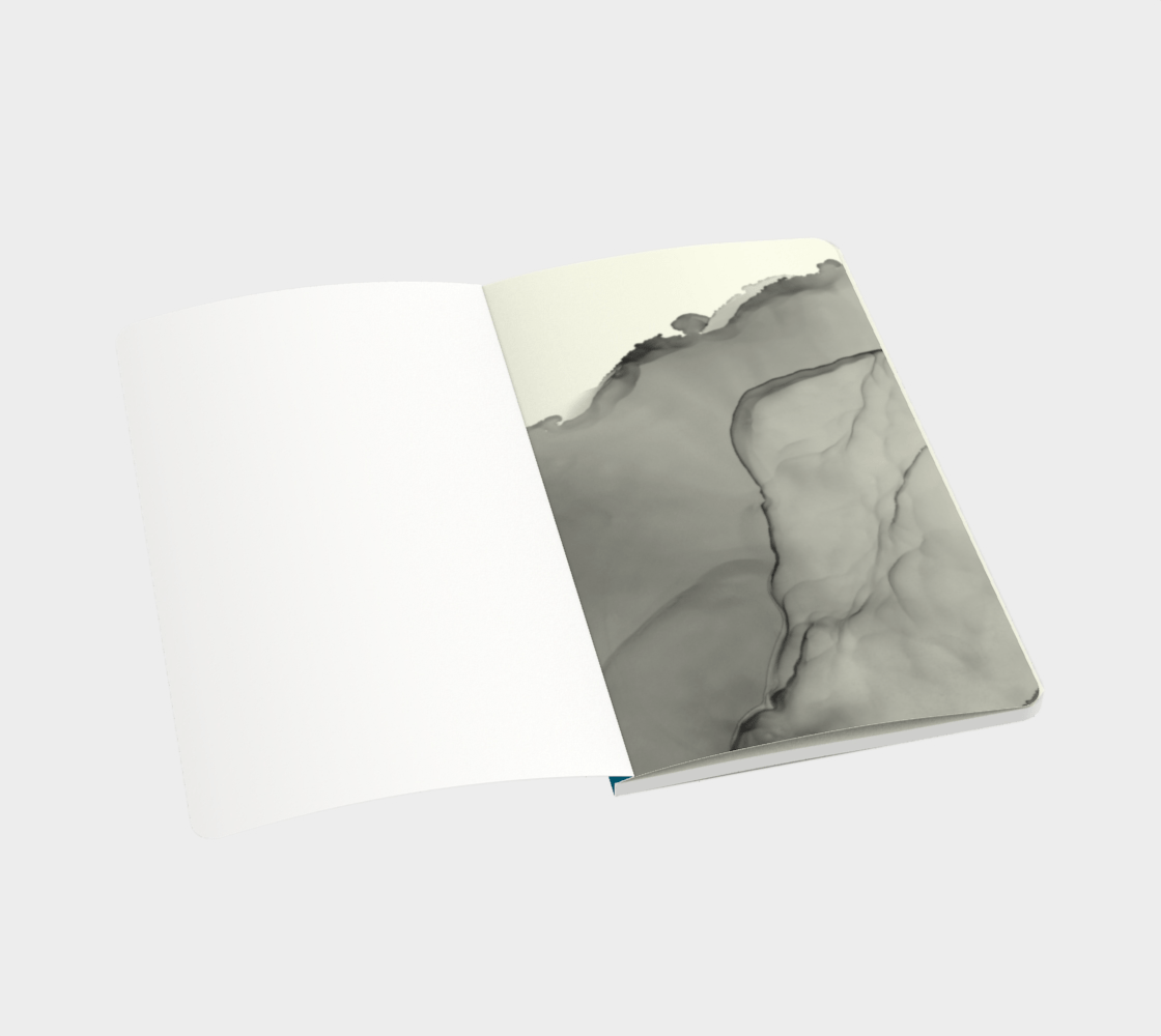 Small | Notebook | Blue Ink Wave