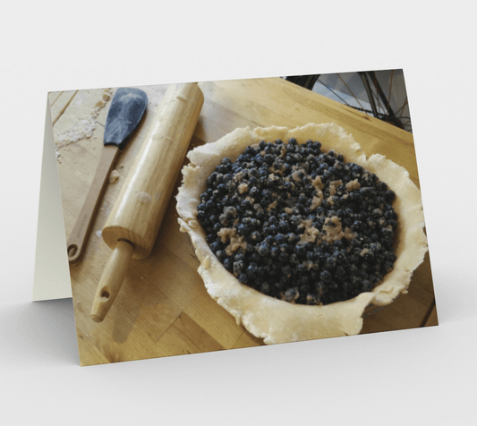 Blank Greeting Card | 5 x 7 | Blueberry Pie