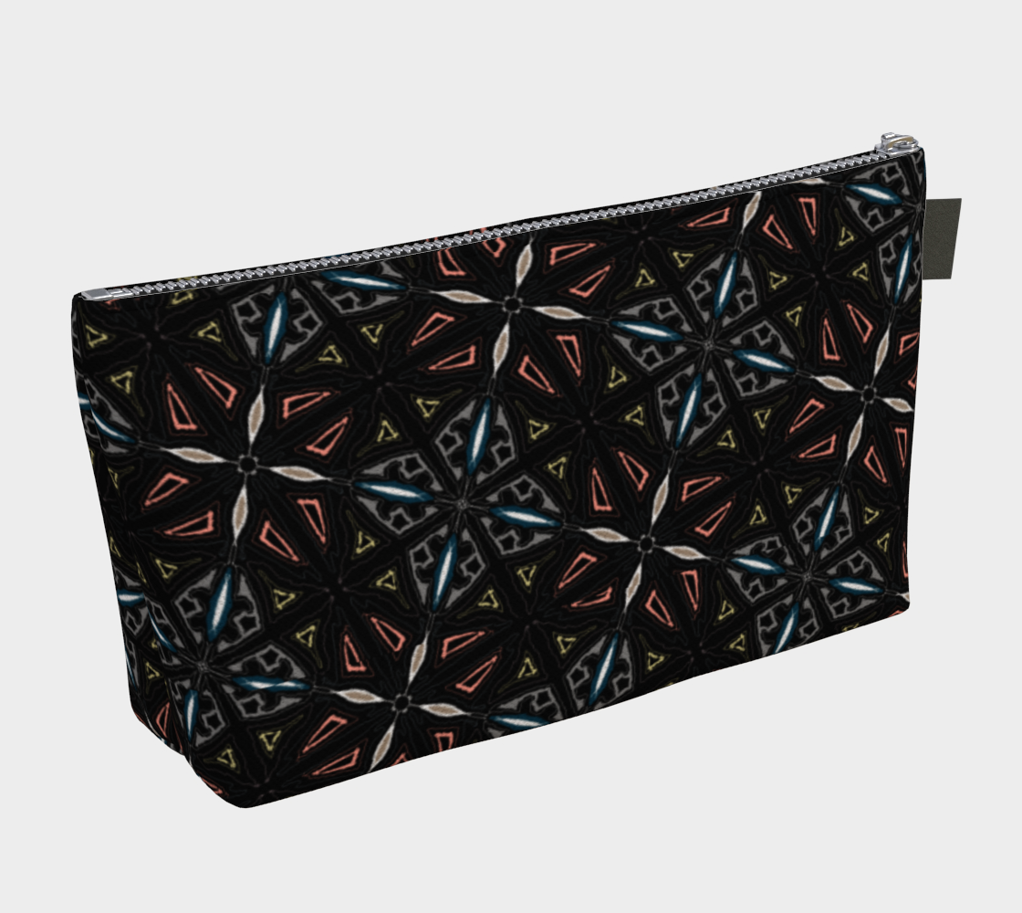 Dark Portugese Tile Makeup Bag