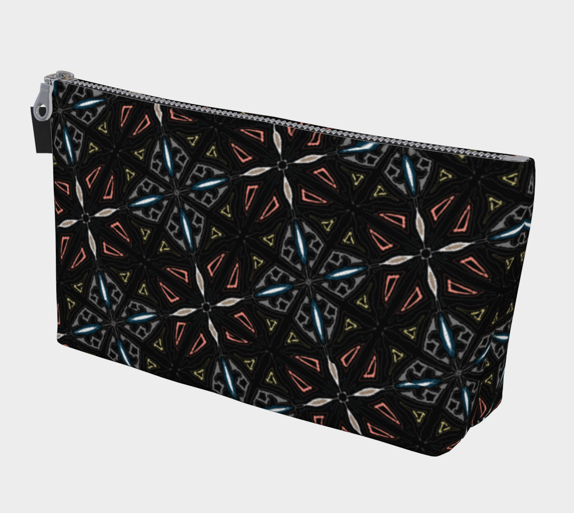 Dark Portugese Tile Makeup Bag