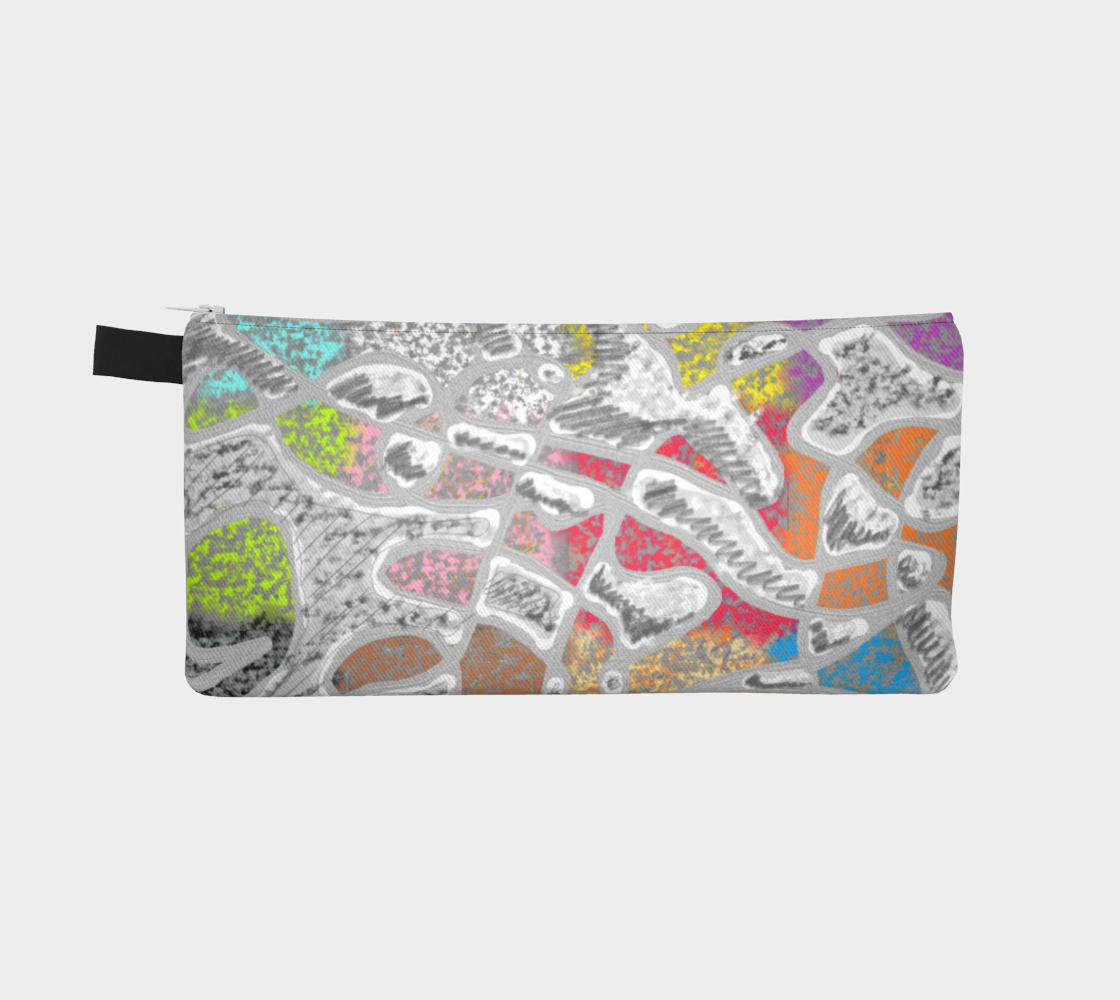 Chalk Graffiti Pencil Case