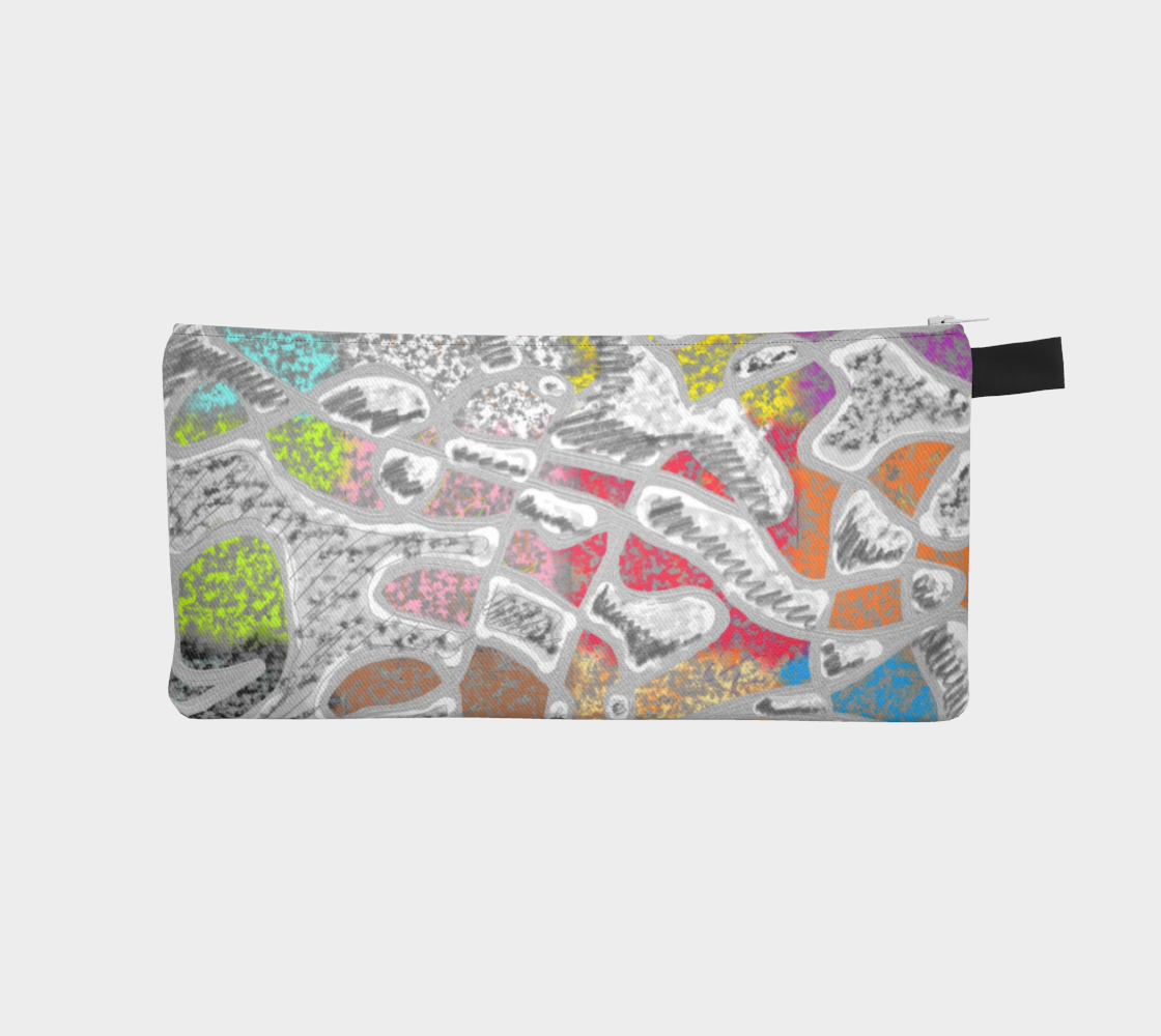 Chalk Graffiti Pencil Case