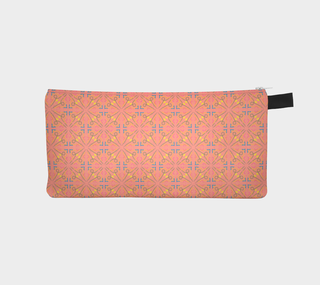 Coral Tiles Pencil Case