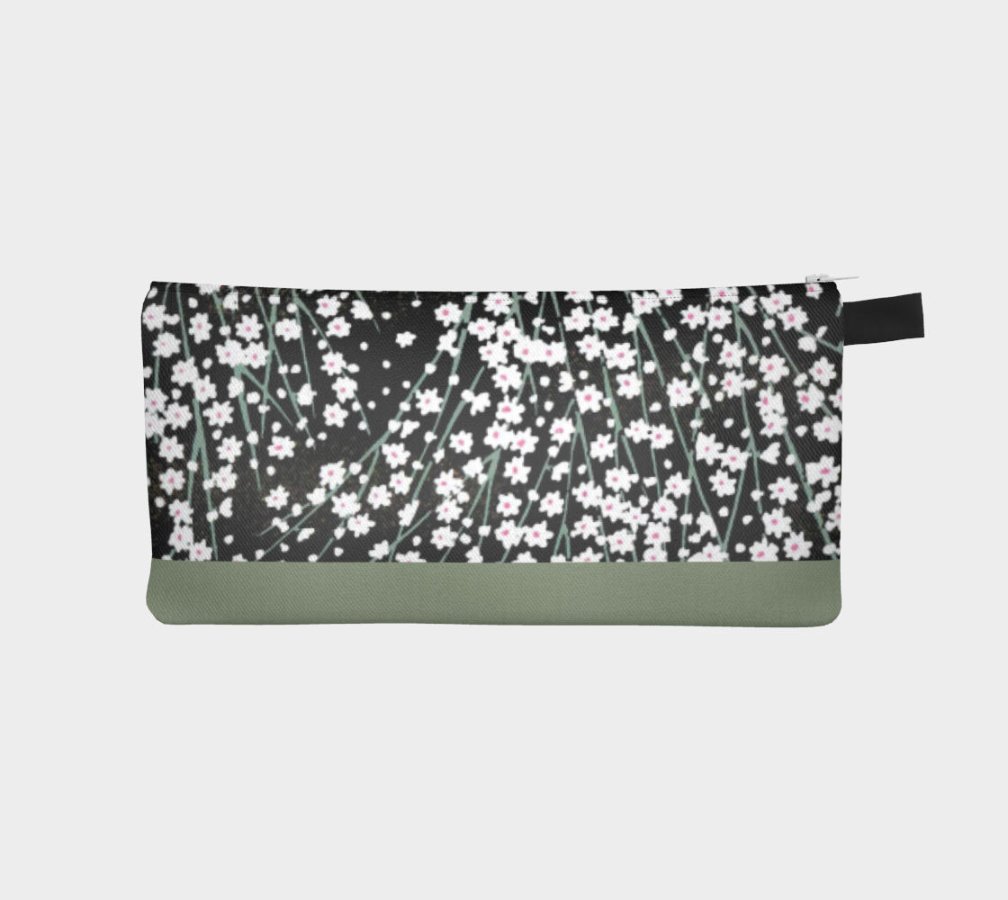 Black daisies Pencil Case
