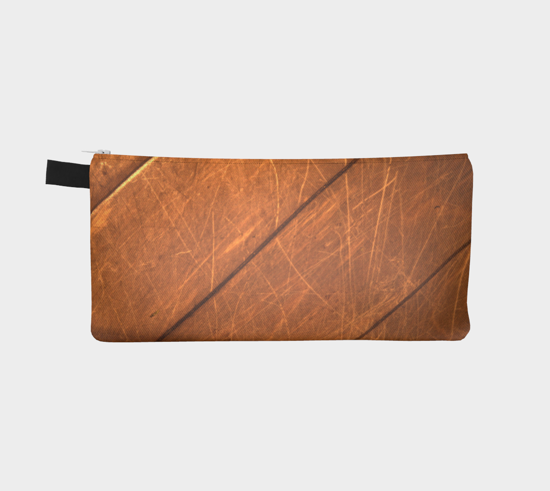 Scratched slats pencil case